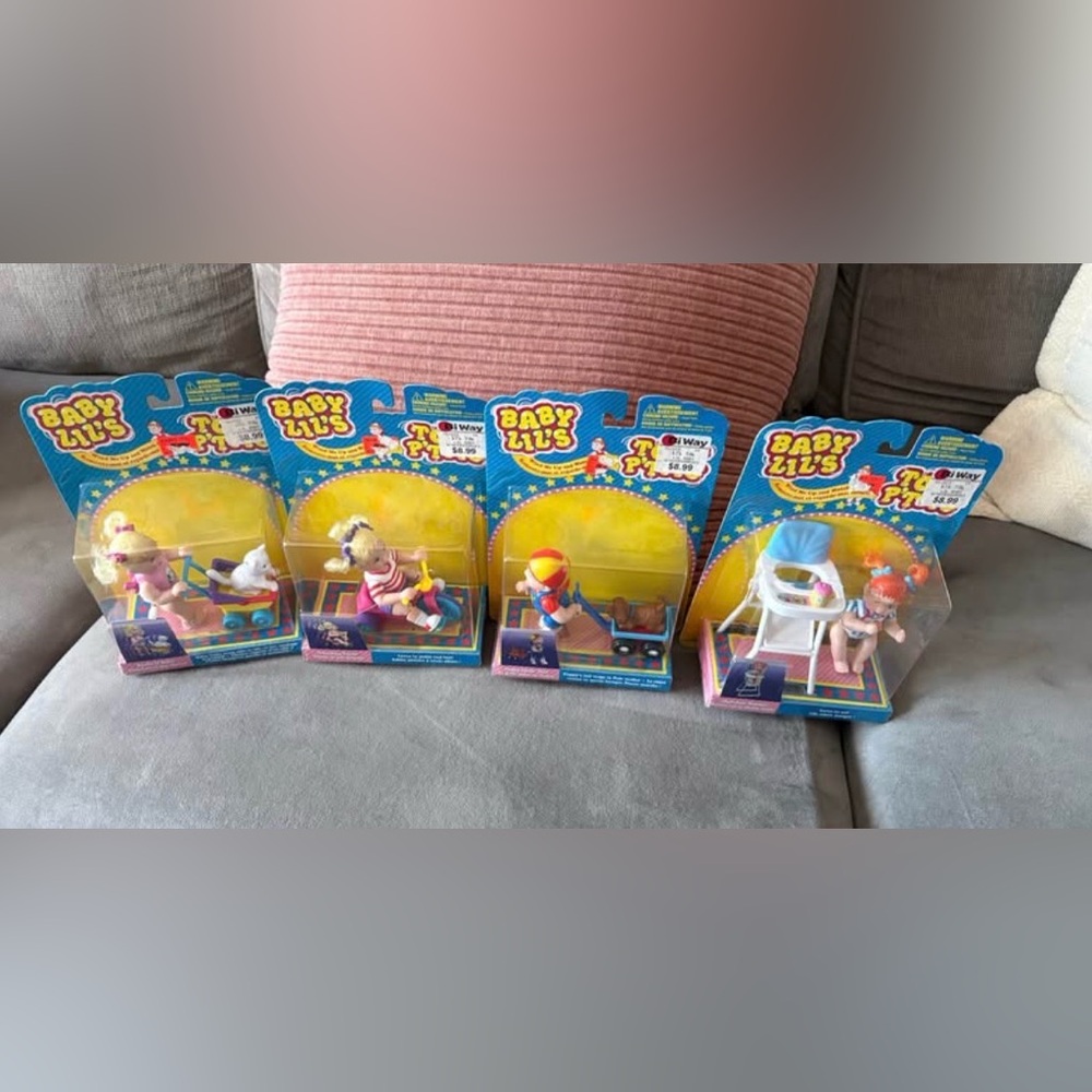 Vintage Lot of 4 Baby Lil’s Doll Irwin New Wind Up Toys. Rare all 4 still sealed